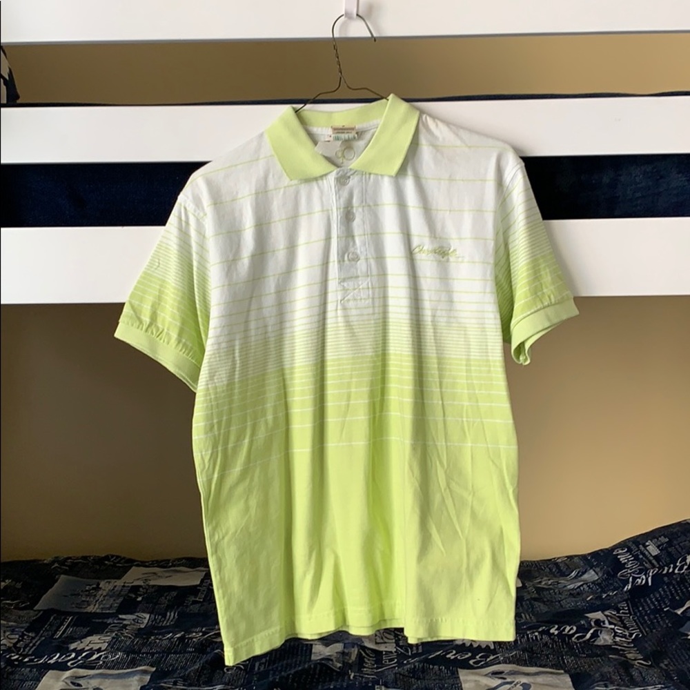 Ocean Pacific Polo Yellow & White